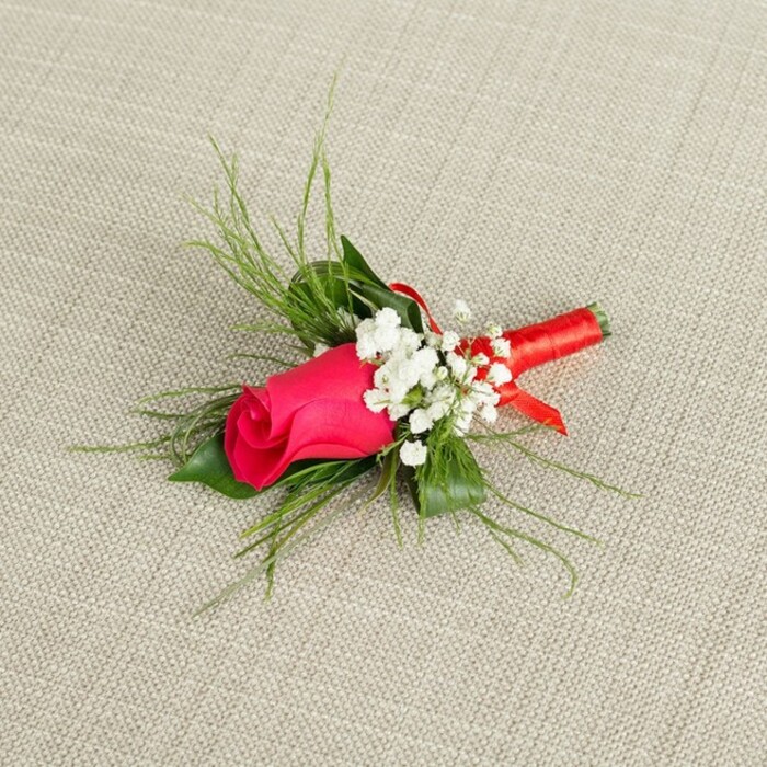 RED ROSE BUTTONHOLE